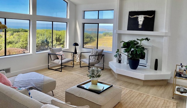Remodeled Home in Bodega Bay. Views of the Pacific Ocean on nearly an acre!