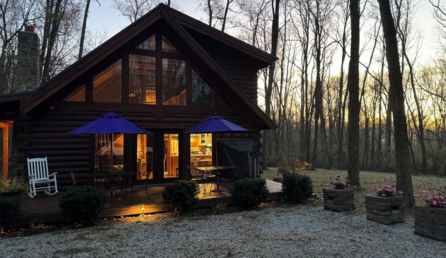 Remodeled Log Cabin Surrounded By 6000 Acres and includes a Nordic Spa!