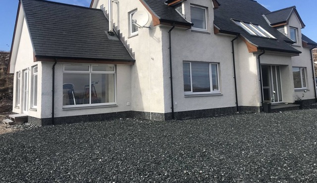 Remote highland house located on the NC500 driving route