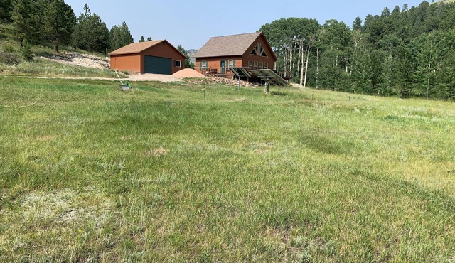 Remote off-grid cabin. Comfortable modern interior on 60 acres.