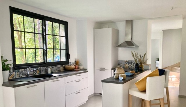 Renovated 12 person house 173m2 with garden 1156m2 15mn from Lyon