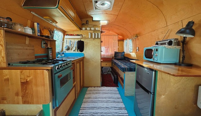 Renovated 1976 Airstream Argosy, A Wooded Retreat in Oklahoma City