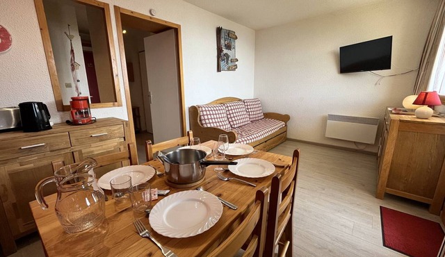 Renovated 26sqm studio for 4 with balcony, ski-in/ski-out, pets allowed - Vallandry