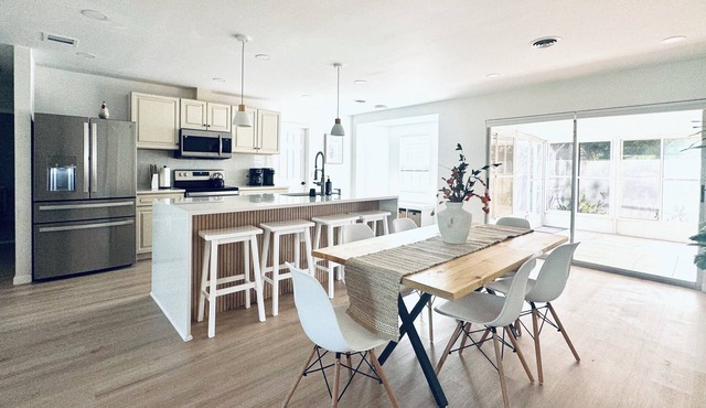 Renovated 3-bedroom house with new heated pool