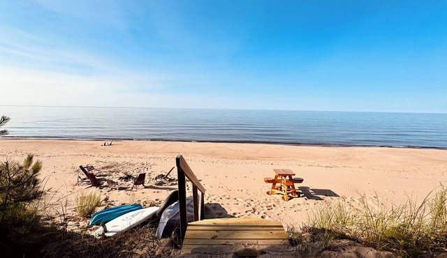 Renovated and Spacious Beach House across the Street From Ski/Snowmobile Trails