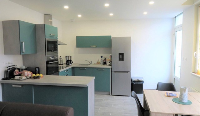 Renovated apartment with well equipped WIFI in the city center of PERROS-GUIREC