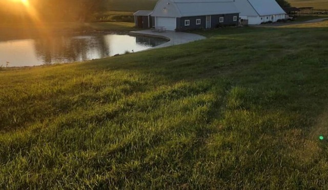 Renovated barn with a bar