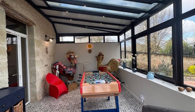 Renovated barn with swimming pool in an atypical location- Unique stay at Futuroscope
