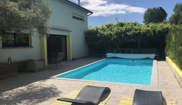 Renovated barn with pool