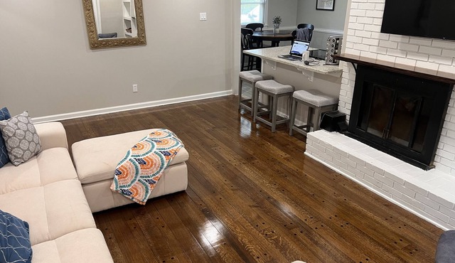 Renovated central located 5 bedroom home! Great for family,friends and teammates