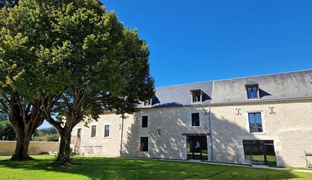 Renovated Chinon house with pétanque, swimming pool, children's games and billiards