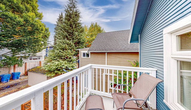 Renovated, dog-friendly duplex home with balcony - walk to Green Lake