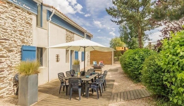 Renovated Farmhouse Between Nantes and Coast with Garden, Terraces, and Family Amenities