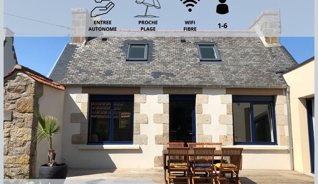 Renovated fisherman's cottage 5 minutes from the beach - Côte de Gratine Rose - 3*.
