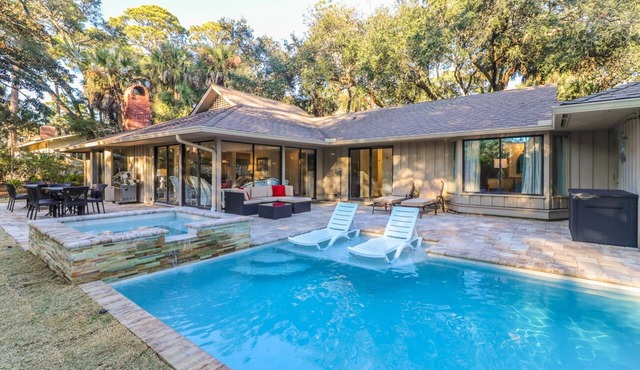 Renovated Four Bedroom Sea Pines Home with Private Pool - 2nd Row Ocean
