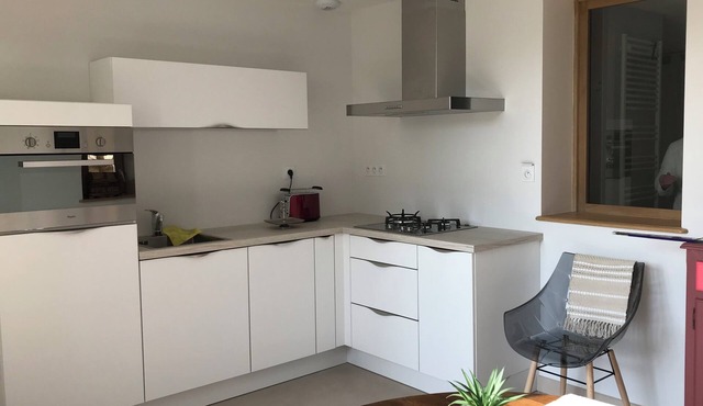 Renovated garden apartment with terrace