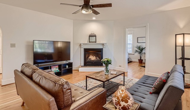 *Renovated, Historic 4 Bed (Sleeps 8!) "Treehouse" in Downtown Durham*