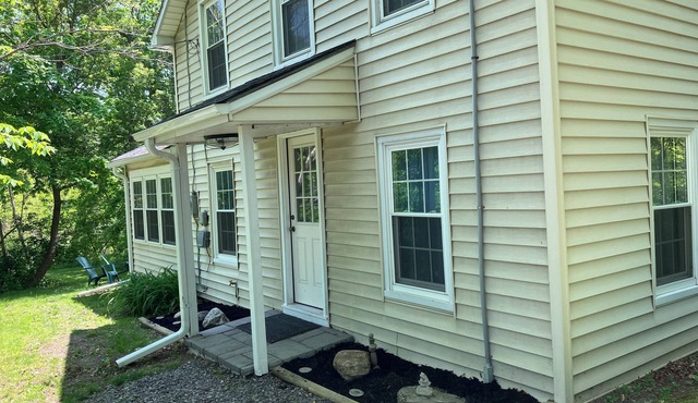 Renovated house. Built in 1890s. No neighbors in sight.
