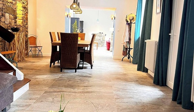 Renovated mill in a wooded park with stream, in a quiet location