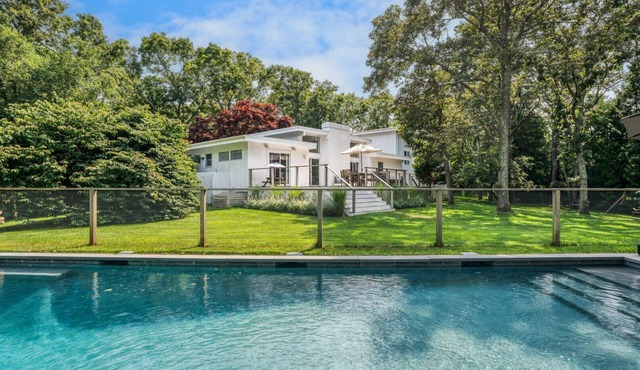 Renovated modern mid-century ranch, polished landscaping, heated saltwater.