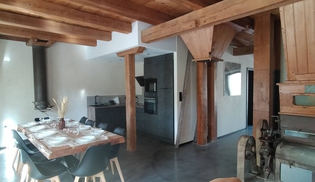 Renovated old mill for 10 people with Nordic bath and 4 bathrooms!