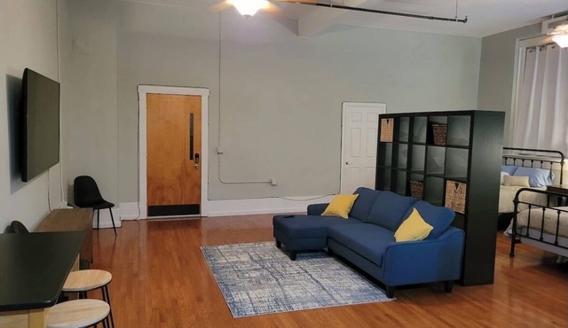 Renovated schoolhouse loft