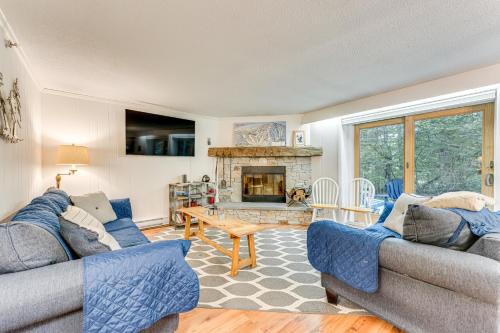 Renovated Ski-InandSki-Out Peru Condo at Bromley Mtn