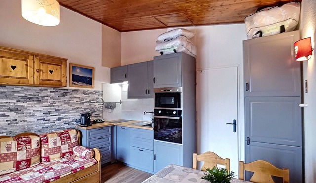 Renovated studio for 4 pers, ski-in/ski-out