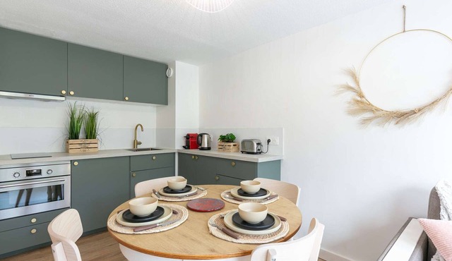 Renovated T2 Duplex for 4 in Vielle-Aure with private parking and free shuttle