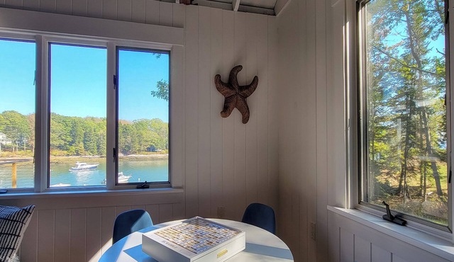 Renovated Westport Island Retreat: 180° Water Views, Shared Dock & Dog Friendly!