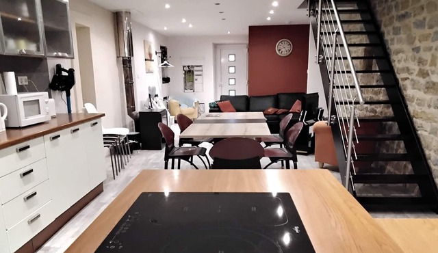 renovated winegrower's village house enclosed green space