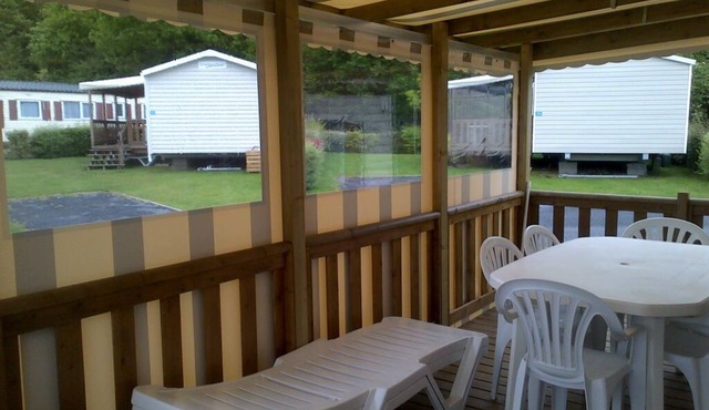 Rent mobile home in Normandy in 4-star campsite