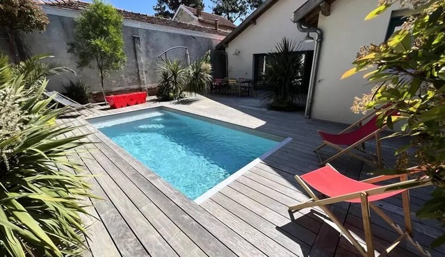 Residence 023-soulac Sur Mer - 023 - Magnificent duplex villa with swimming pool in the heart of the resort of Soulac/mer