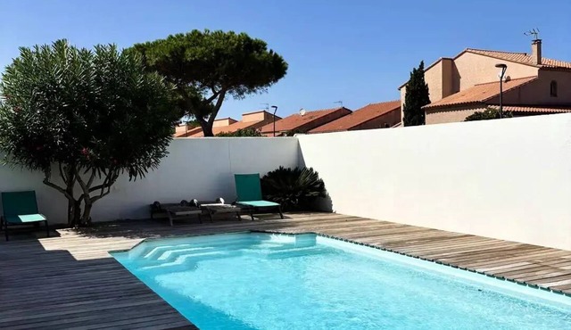 Residence 8albau26-le Barcares - Family villa swimming pool 100 m beach 8ALBAU26