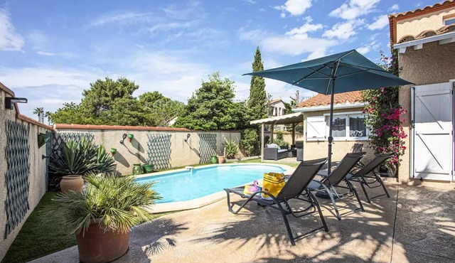 Residence 8ceris10-ste Marie La Mer - Villa T5 with private pool near beach and shops - 8CERIS10