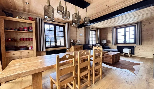 Residence Chez Simone - Chalet Simone overlooking a typical village in Val d'Arly