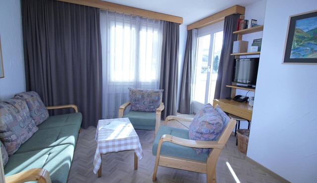 Residenza Lagrev - 2 room flat no. 014 - type 21A - raised ground floor - south