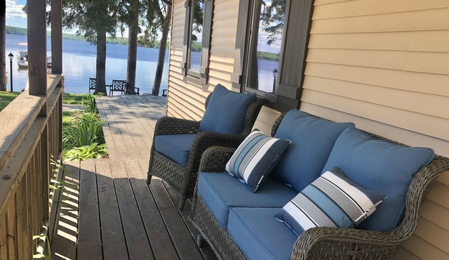 Resort Home on AuTrain Lake. Sand Beach, dock, boat rentals near Pictured Rocks