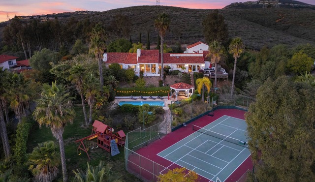 Resort-Style Estate w/Pool, Game Room & Tennis Court | The Tennis Ranch