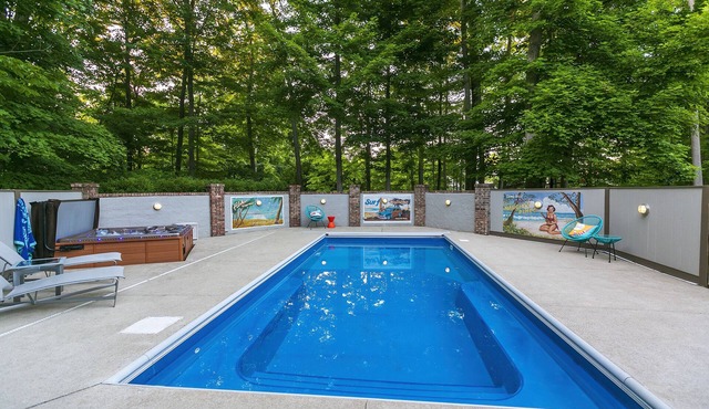Resort style living - heated pool, hot tub, game room, pond and ample parking!