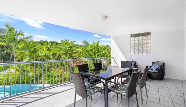 Resort-Style Stay with Balcony & Garage Parking