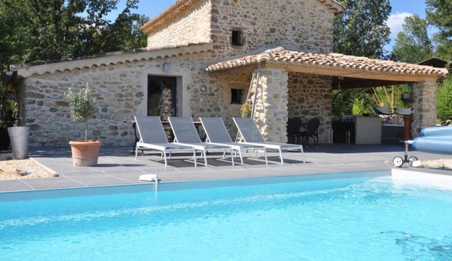 Restored former mill with heated pool and spa.