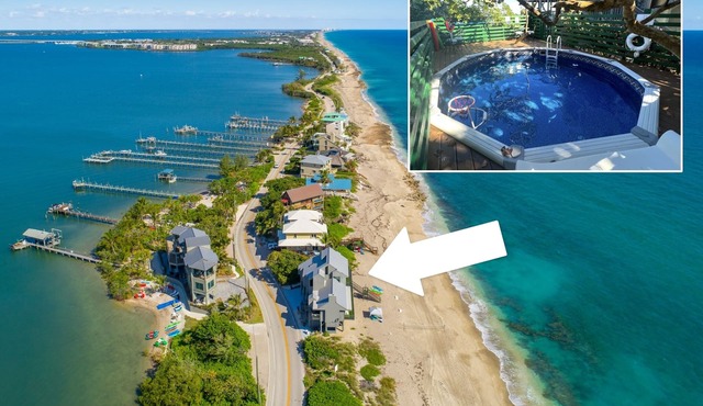 Restoration Sands: FL Beach House DIRECTLY on Beach! Pool, Elevator, Hot Tub!