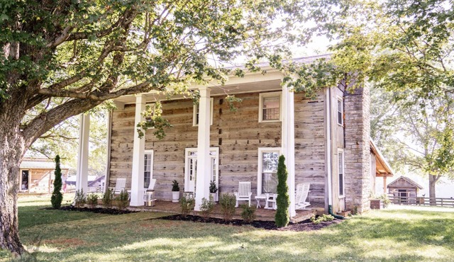 Restored 1808 manor: 31 acres, fishing pond, firepit & modern comfort. Sleeps 10