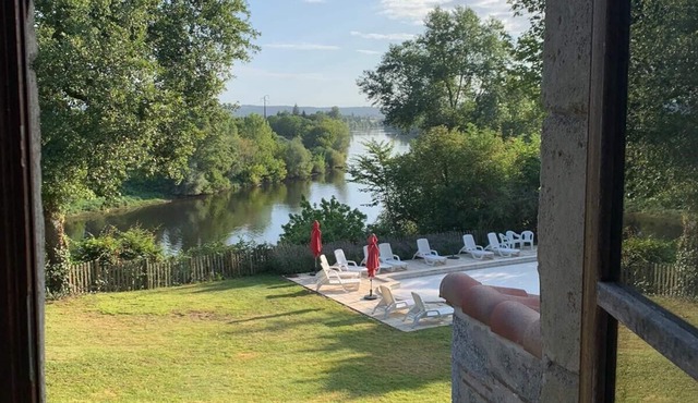 Restored Farmhouse with stunning river views, private pool and games room