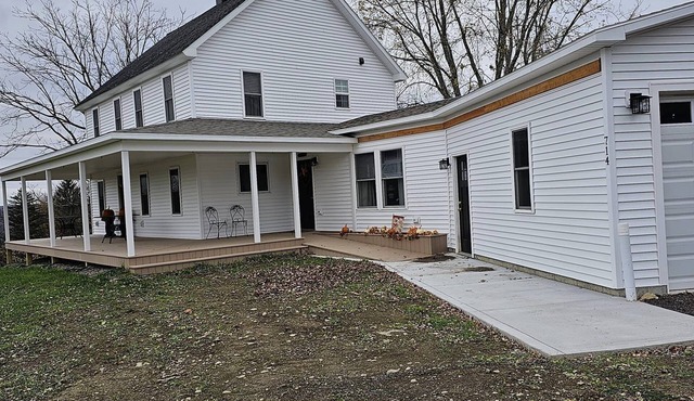 Restored farmhouse in the Finger Lakes region of New York.