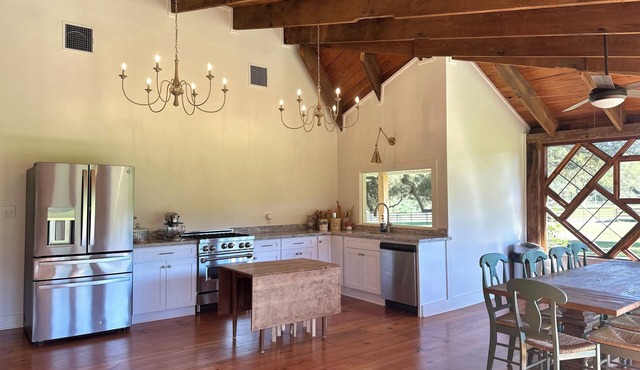 Restored Farmhouse with stocked pond for fishing
