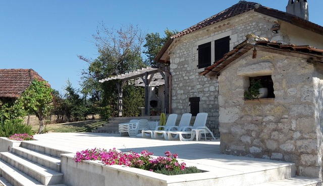 Restored french rural country cottage with heated pool and peaceful grounds
