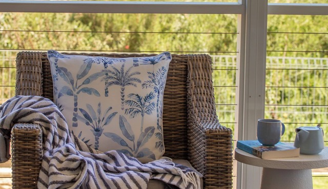 Retreat to the ocean view deck to watch the sunset, walk to beach, comfy beds.