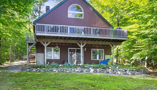 Retreat with Dock and Stunning Lake Views, Only 35 Miles from Bar Harbor
